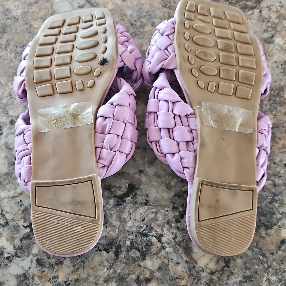 Size 8 Lily Morgan Elegant Lavender Women's Sandals - Picture 4 of 7